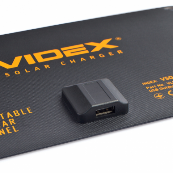 Портативна зарядна сонячна панель 5W Videx VSO-F505U | Зображення 4