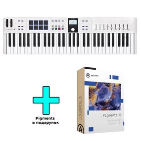 MIDI-клавіатура Arturia KeyLab Essential 61 mk3 (White) + Arturia Pigments