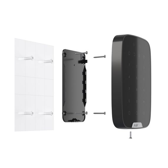 Беспроводная сенсорная клавиатура Ajax KeyPad Plus black | Зображення 4