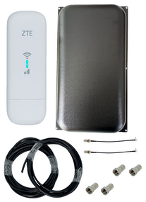 Комплект для інтернету роутер модем WIFI 4G ZTE MF 79 U MIMO + антена 22 дбі кабель 20 м і перехідники