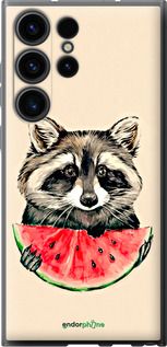 Чохол на Samsung Galaxy S23 Ultra Єнотик з кавуном "4605u-2906-2448"