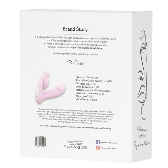 Вибромассажер Silicone Vibrator 3 Speeds, 6 Frequencies, Finger Function, Heating + APP Control sexstyle | Зображення 4