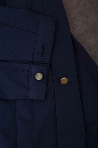 Блуза однотонна  -уцінка, колір синій, 230R306-U-145 | Зображення 5