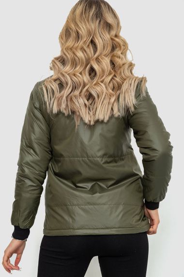 Куртка жіноча демісезонна, колір хакі, 244R1505 | Зображення 3