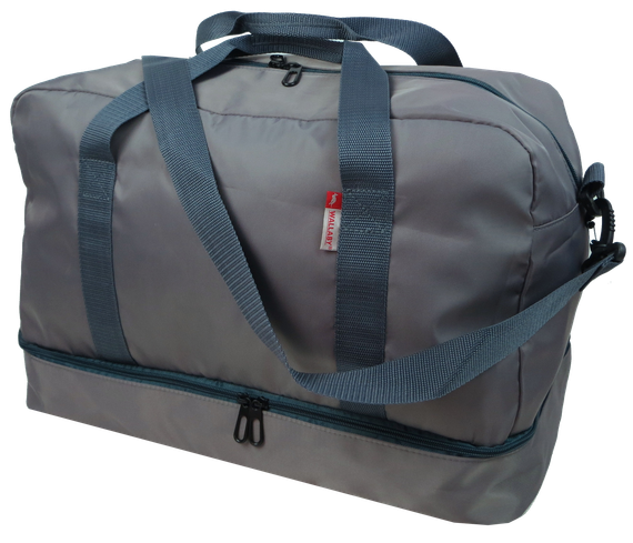 Дорожная сумка с отделом для обуви 40L Wallaby серый