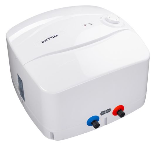 Водонагрівач WILLER Optima Mini, 2,0 кВт, "мокрий" ТЕН, 25 л, вертикальний, квадратний, під мийкою, білий (PU25R) | Зображення 7