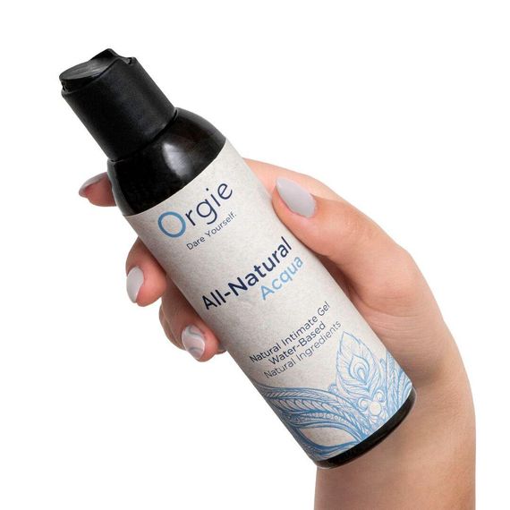Лубрикант на водній основі Orgie All Natural Acqua, 150 мл, нелипкий, гладенький, натуральний склад | Зображення 1