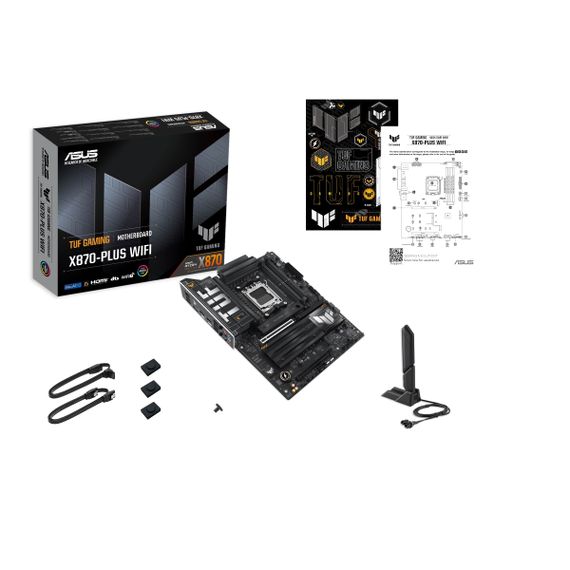 Материнcкая плата ASUS TUF GAMING X870-PLUS WIFI sAM5 X870 4xDDR5 M.2 HDMI WiFi BT ATX 90MB1IU0-M0EAY0 | Зображення 1