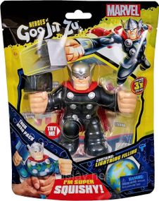 Heroes of Goo Jit Zu Licensed Marvel Hero Pack - Thor. Герои Гуджитсу: Фигурка-тянучка Тор. Оригинал