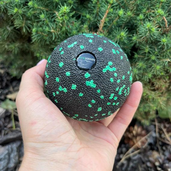 Масажний м'яч Паверплей PP-4350 Epp Massage Ball (d8) Чорно/Зелений | Зображення 4