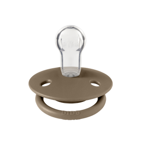Соска пустушка BIBS De Lux Silicone (кругла) 0-36 міс – Dark Oak