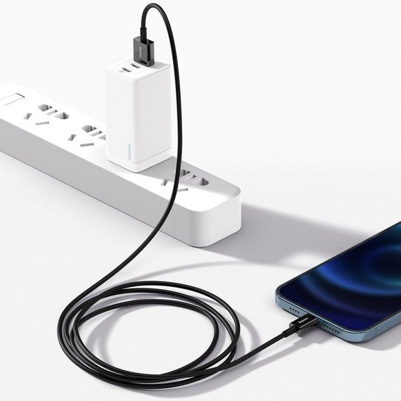 Кабель Baseus Superior Series Fast Charging Lightning 2.4A (2m) black | Зображення 3