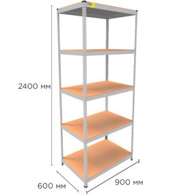 Металевий стелаж MRL-2400 ( 900x600) білий