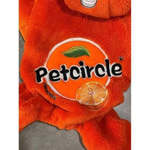 Плюшевый комбинезон для собак Petcircle кастюм в виде напитка FANTA, оранжевый | Зображення 1