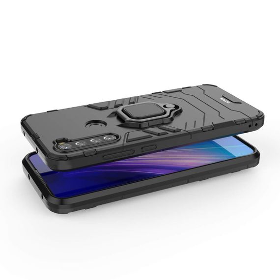 Ударостійкий чохол Transformer Ring for Magnet для Xiaomi Redmi Note 8T Black | Зображення 4