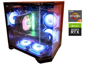 Ігровий ПК Qube Crystal Black Color Tower / AMD Ryzen 5 7500F (6 (12) ядер 3,7 - 5,0 ГГц) / 32 ГБ DDR5 / 1000 ГБ SSD M.2 / nVidia GeForce RTX 3090, 24 ГБ GDDR6X, 384-bit / 850 Вт б/в