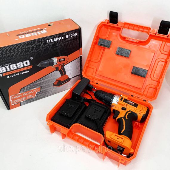 Насадка-шуруповерт для дому BISSO B6008 21V, Дриль-шуруповерт акумуляторний з набором насадок VA-56 | Зображення 2
