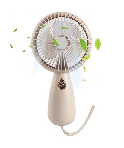 Вентилятор ручний Mini Fan ZB103 акумуляторний Персиковий | Зображення 1