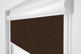 Рулонная штора Rolets Акант 2-2261-475 47.5x170 см закрытого типа Шоколадная