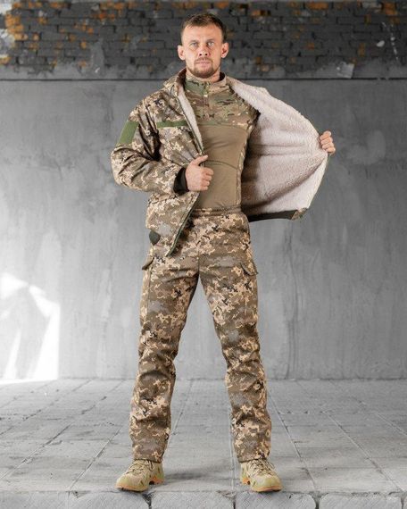 Тактичний костюм KRANG на овчині піксель ВТ0513