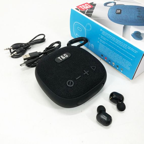 Колонка-Bluetooth із навушниками TG813. Колір: чорний | Зображення 5