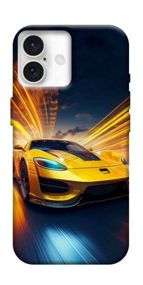 Чохол з картинкою Yellow Porsche для Apple iPhone 16 (6.1")