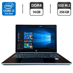 Ультрабук HP ProBook 430 G5 / 13.3" (1366x768) TN / Intel Core i5-8250U (4 (8) ядра по 1.6 - 3.4 GHz) / 16 GB DDR4 / 256 GB SSD M.2 / Intel UHD Graphics 620 / WebCam б/в