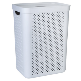 Кошик для білизни 45л сірий Simple Алеана