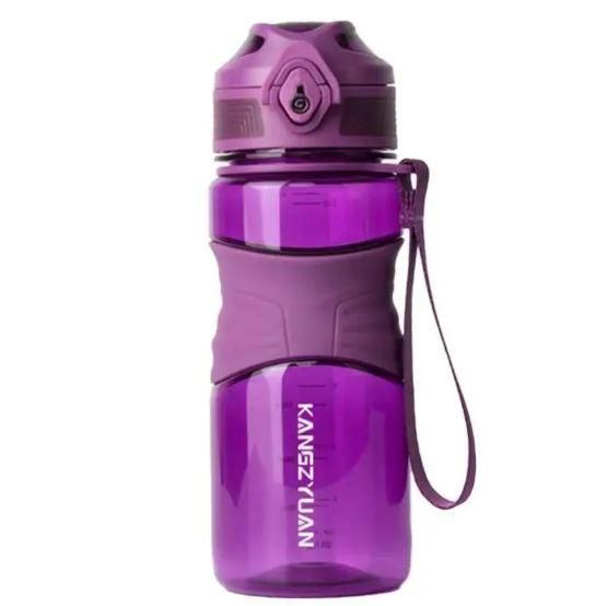 Спортивная бутылка для воды KANGZYUAN 650 мл фиолетовая, тритановая (BPA Free) | Зображення 5