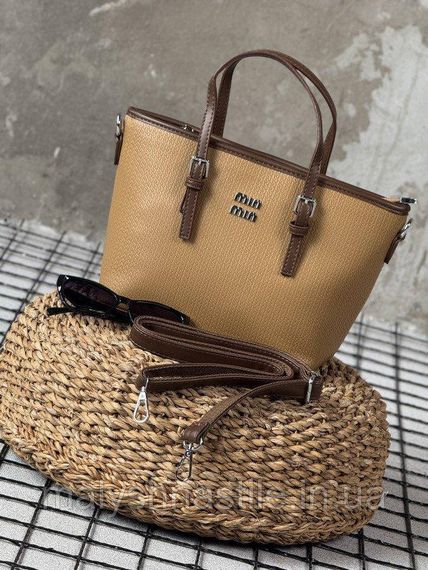 Женская сумка Miu Miu brown 4 ПП7550 | Зображення 2