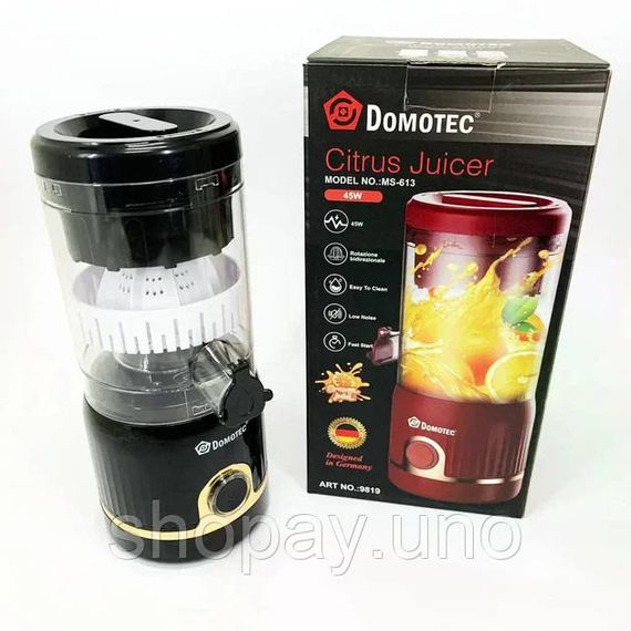 Мини-блендер Domotec MS-613 белый 250 мл 45 Вт • Компактный кухонный блендер для смузи, соков, соусов и детского питания | Зображення 5