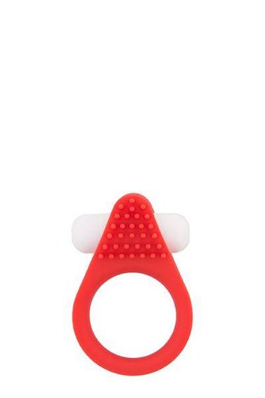 Эрекционное кольцо Dream Toys с рельефным выступом, красное sexstyle