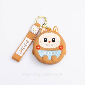 Детский кошелек-брелок Лабубу 7.5×7×2.5 (см с ремешком и карабином Бежевый HP-55-15BR