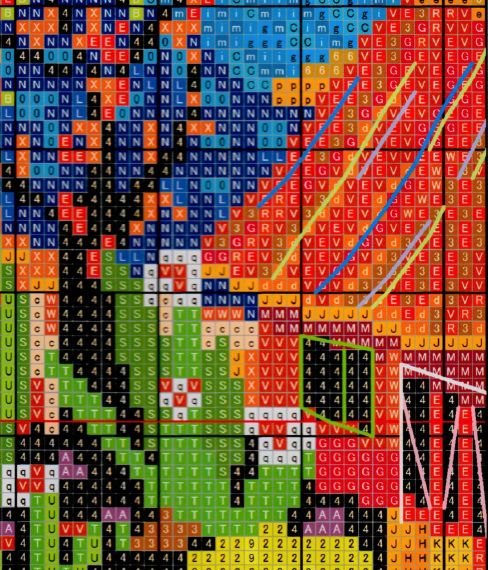 Набір для вишивання за нанесеною на канву схемою  "Color House". AIDA 16CT printed 35*19 см | Зображення 3
