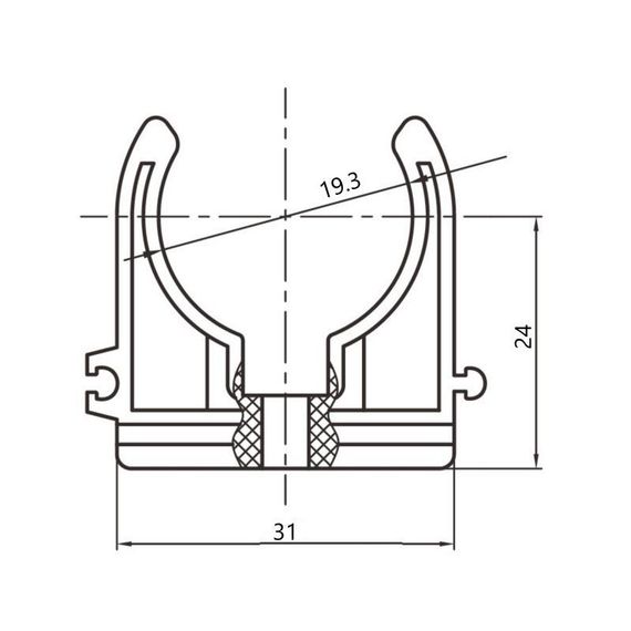 Кріплення PPR Blue Ocean "Білий" 20 | Зображення 1