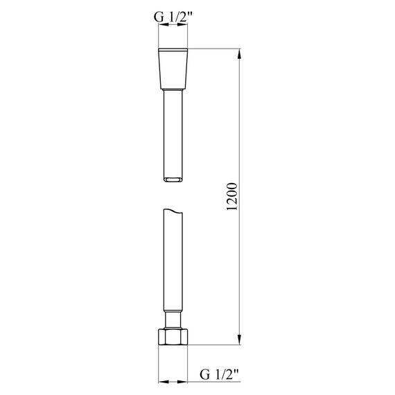 Шланг для душу Kroner KRM - GRP608 Anti-Twist 120 см (CV036079) | Зображення 1