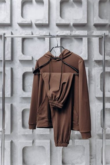 Костюм чоловічий (unisex) шоколад двохнитка | Зображення 2