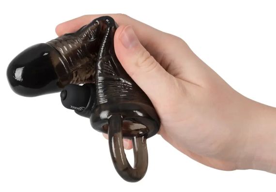 Насадка для подовження з вібрацією для клітора (19см) Sex Aura | Зображення 3