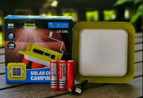 Підвісний кемпінговий ліхтар на сонячній батареї з PowerBank, 4 режими, USB