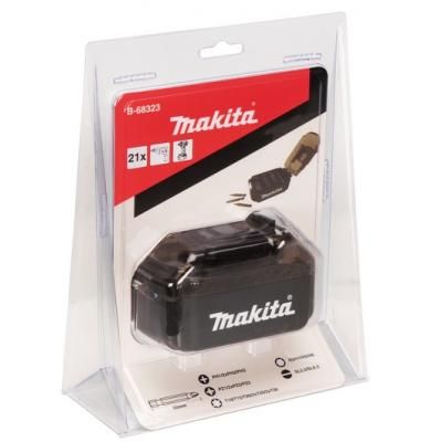 Набор бит Makita в футляре формы батареи LXT 21 шт (B-68323) | Зображення 2