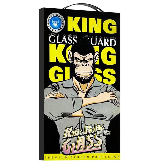 Захисне 2.5D скло King Kong HD для Apple iPhone 12 Pro Max (6.7") Чорний | Зображення 2