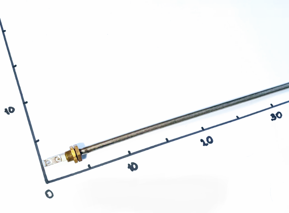 Тэн гибкий для воды D 8,5 L- 800/2500W штуцер м14 Sanal (Турция) | Зображення 1