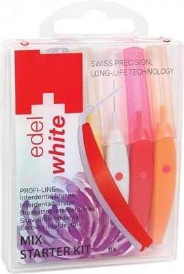 Щітки для міжзубних проміжків Edel+White "Profi-Line" MIX, 6 шт.