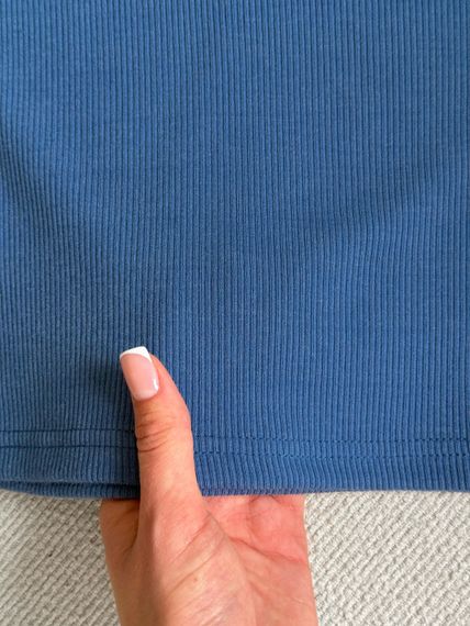 Жіноча сукня-майка в рубчик синя  700001523 розмір 4XL/5XL | Зображення 5