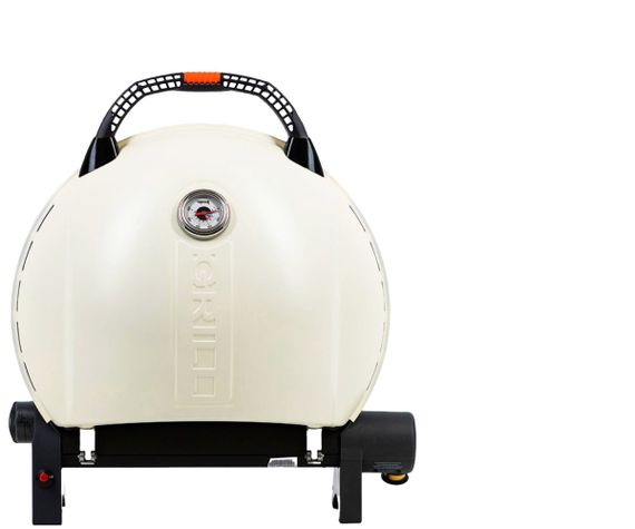 КОМПЛЕКТ Портативний переносний газовий гриль O-GRILL 900, кремовий + шланг в подарунок! Код: 013372 | Зображення 1