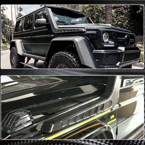 Шноркель (для 2004-2018, 2 шт, Карбон) для Mercedes G сlass W463 | Зображення 4