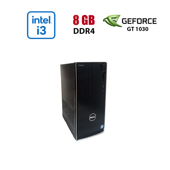 ПК Dell Inspirion 3668 Tower / Intel Core i3-7100 (2 (4) ядра по 3.9 GHz) / 8 GB DDR4 / 256 GB SSD / nVidia GeForce GT 1030, 2 GB GDDR5, 64-bit / Wi-Fi+Bluetooth / DVD / Win 10 Home Lic б/в