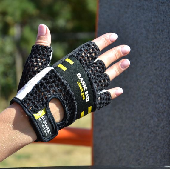 Рукавички для фітнесу Power System PS-2100 Basic EVO Black/Yellow Line XXL | Зображення 1