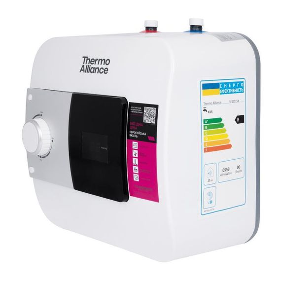 Водонагрівач електричний Thermo Alliance 10 л під мийку вертикальний, мокрий ТЕН 1,5 кВт SF10S15N | Зображення 3