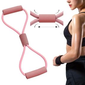 Эспандер для фитнеса FITNESS тренировок похудения спорта йоги, восьмерка, для мужчин женщин